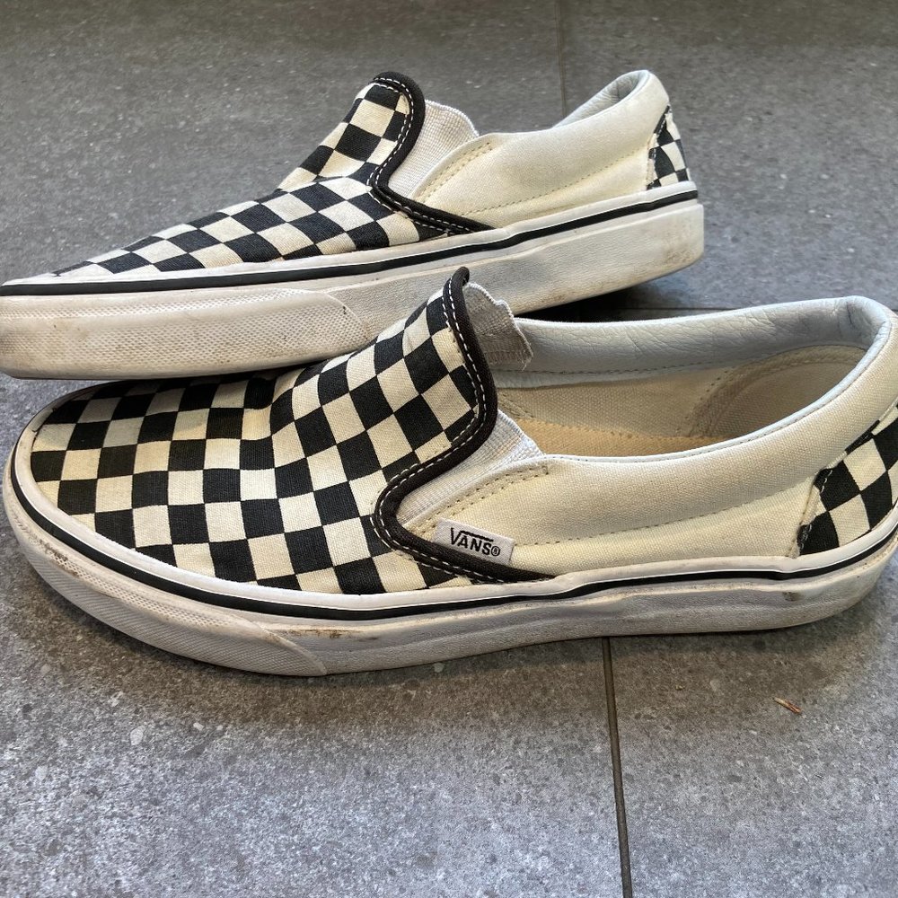 Vans Checkered Shoes Mens 8/ Womens 9.5